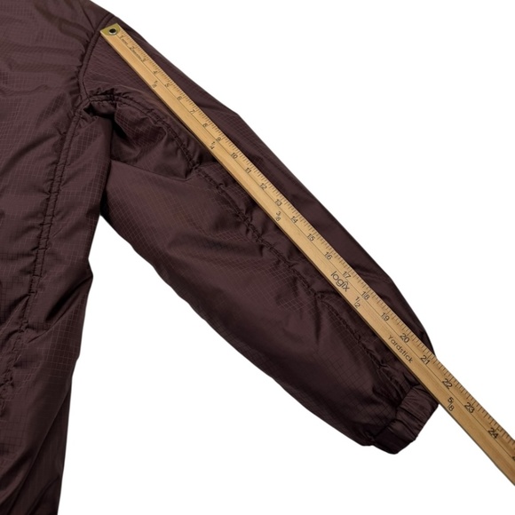 Aritzia TNA Coaches Long Jacket in Ripstop Twill Fabric Brown  - Picture 15 of 16